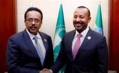 Madaxweyne Farmaajo Oo Kula Kulmay Abiy Ahmed Magaalada Addis Ababa