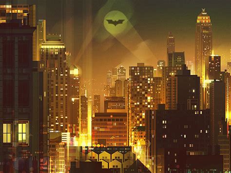 Gotham City by Folio Illustration Agency on Dribbble