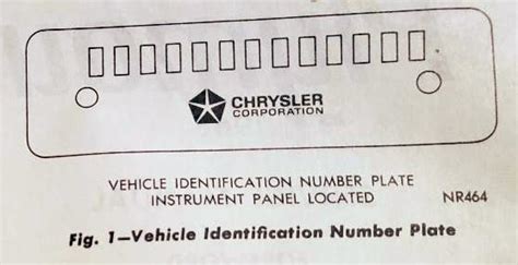 1968 1980 Mopar Vin Decoder For Cars