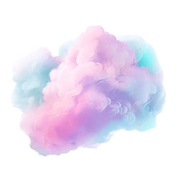 Fantasy Soft Pastel Cloud Isolated Ai Generated Cloud Light Soft PNG