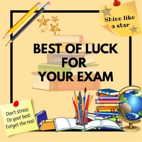 Copy Of Best Of Luck For Exams Postermywall