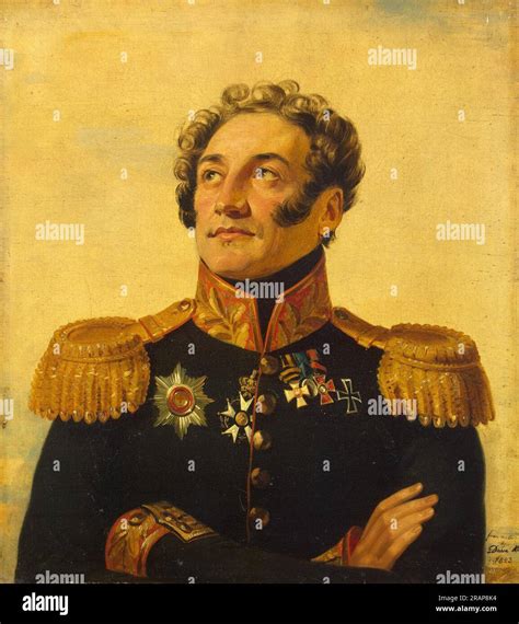 Platon Ivanovich Kablukov Russian General By George Dawe Stock Photo