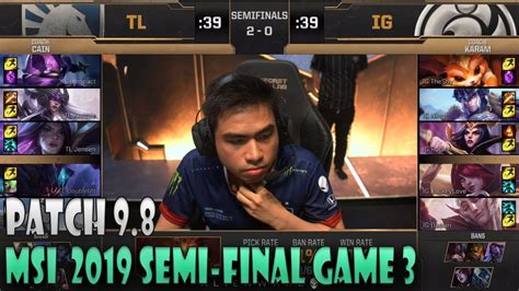 Invictus Gaming Vs Team Liquid Game Semi Final Msi Ig Vs Tl