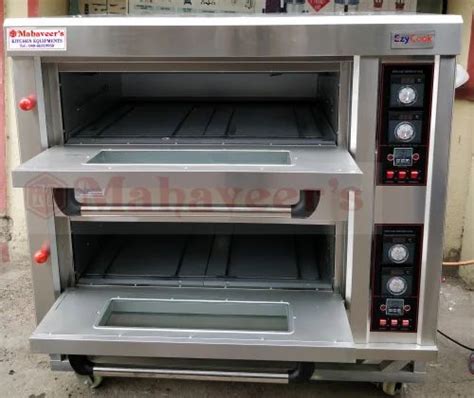 Double Decks Bread Bun Gas Baking Oven Deck Tray At Rs In