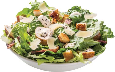 Download Mexican Food Png Chicken Caesar Salad White Bowl Png Image