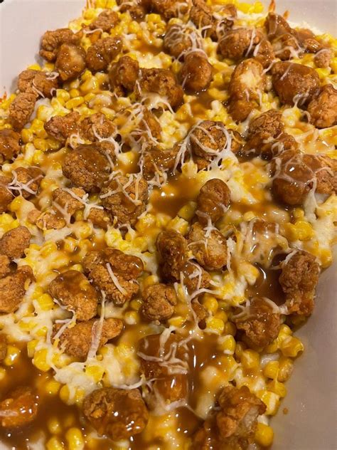 Copycat Kfc Chicken Bowl Casserole Chicken Bowl Recipe Popcorn Chicken Recipe Chicken Dinner