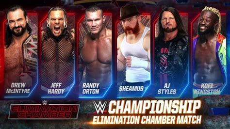 Wwe Championship Elimination Chamber Match Elimination Chamber