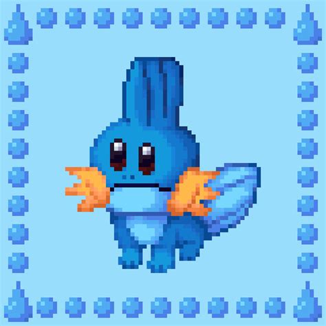 Mudkip Pixel Art By Theanderp40 On Deviantart