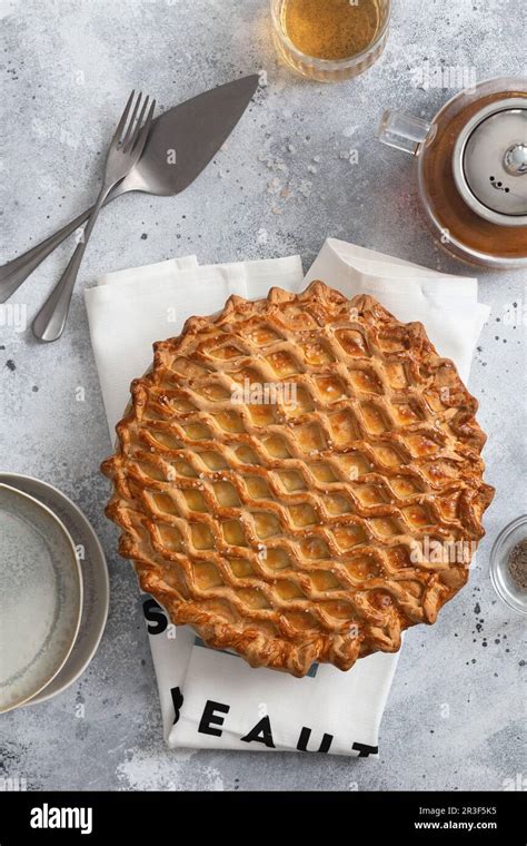 English Meat Pie Pork Pie Traditional British Pie Freshly Baked Homemade Savory Pies With