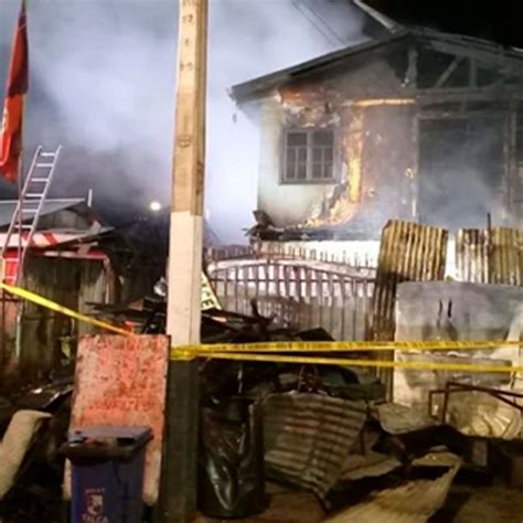 Tres Muertos Deja Violento Incendio Que Consume Una Vivienda En Barrio Norte De Talca Dos