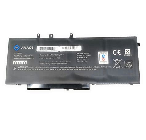 Lapgrade Battery For Dell Latitude E5480 4 Cell Battery GJKNX