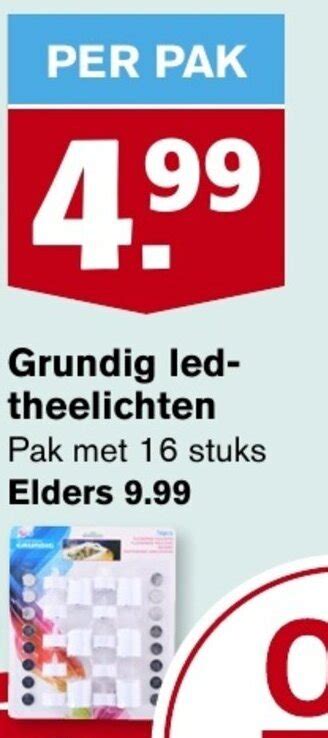 Grundig Led Theelichten Aanbieding Bij Hoogvliet