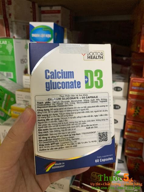 GIÁ GỐC Calcium Gluconate D3 bổ sung vitamin và khoáng chất