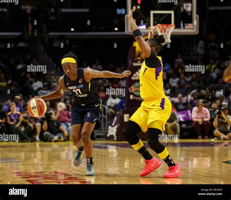 Indiana Fever Guard Erica Wheeler 17 During The Indiana Fever Vs Los