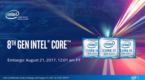 Intel Launches Th Generation Refreshed Kaby Lake Nm Coffee Lake