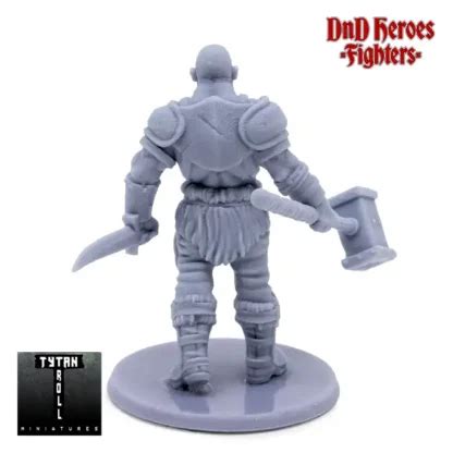 Male Goliath Fighter DnD Heroes 3D Print Resin Simtasia