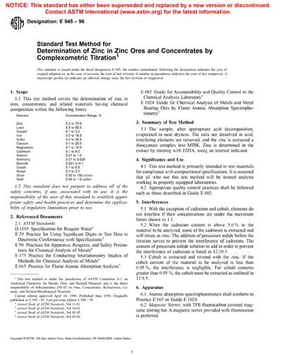 Complexometric Titration Of Zinc An Analytical Chemistry Off