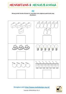 Menghitung Jumlah Benda Dan Menuliskan Angkanya Bagian