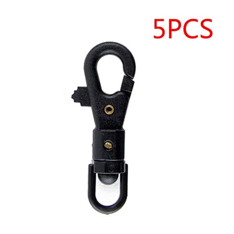 5pcs 360 Degree Rotation Mini Paracord Parachute Carabiner Molle