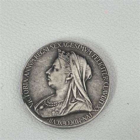 Queen Victoria Silver Medal Coin Diamond Jubilee