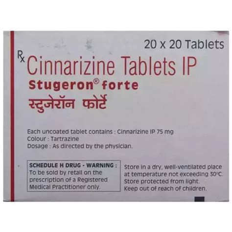 Stugeron Forte Tablet Uses Price Dosage Side Effects Substitute