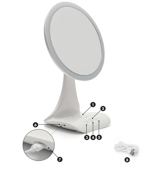 Rio Beauty X Magnification Led Makeup Mirror User Guide