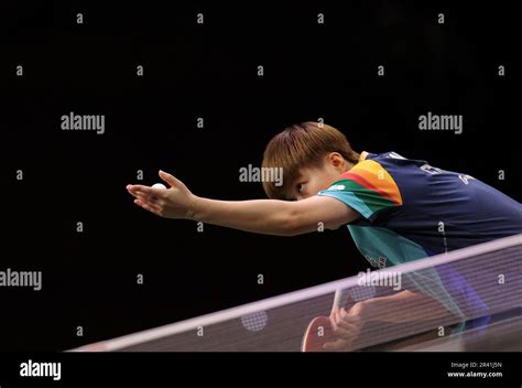 China S WANG Yidi Competes Against Japan S Miu HIRANO At The Women S