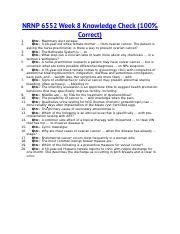 NRNP 6552 Week 8 Knowledge Check 100 Correct Docx NRNP 6552 Week 8