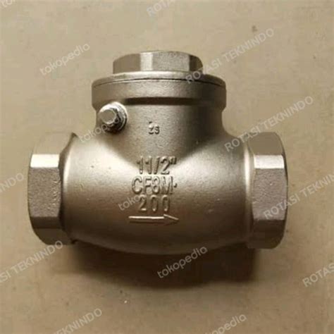 Jual Check Valve Stainless SS316 Drat 2 Inch Klep Tabok SS316 SWING