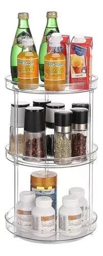 Organizador Uralfa Clear Lazy Susan De Camadas Girat Rio