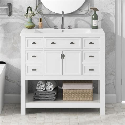 Amazon Lumisol Bathroom Vanity With Single Sink Bathroom