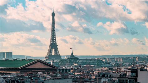 4K Timelapse Sequence of Paris, France - Rooftops in Paris with the ...