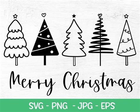 Merry Christmas Tree SVG Christmas Shirt Svg Holiday Svg Winter Svg