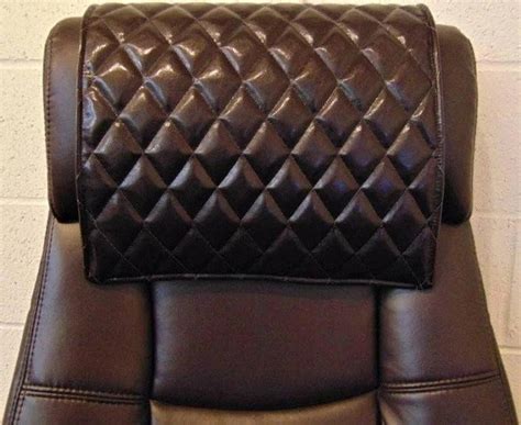 Genuine Lambskin Leather Recliner Chair HEADREST Cover Furniture