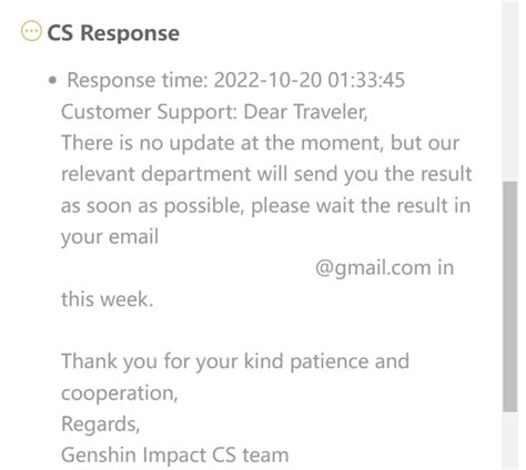 I just got my account back (October 8 sender) : r/GenshinHacked