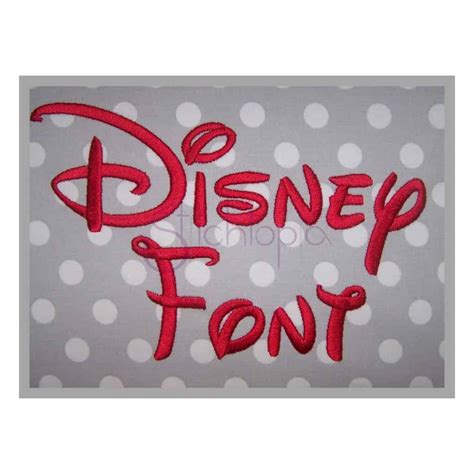 Disney Embroidery Font - .5" 1" 1.25" 1.5" 2" 2.5" 3" - Stitchtopia