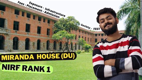 All About Miranda House Du Nirf Rank 1 From 6 Years Fees