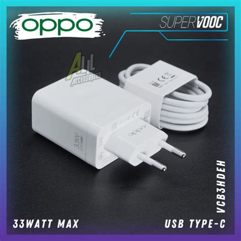 Jual Charger Oppo Original 33Watt VCB3HDEH Usb Type C SUPERVOOC 33W