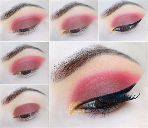 Tutorial Paso A Paso Para Sombras De Ojos Rojos Sunset Makeup Gold