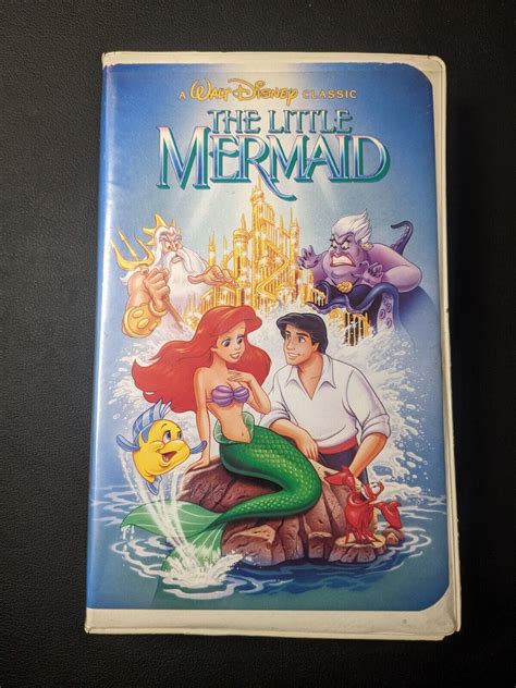 The Little Mermaid Vhs Tape Walt Disney Classic Black Diamond Banned Cover Art