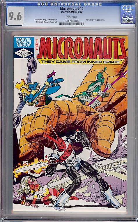 Micronauts Cgc W Auction Pedigree Comics