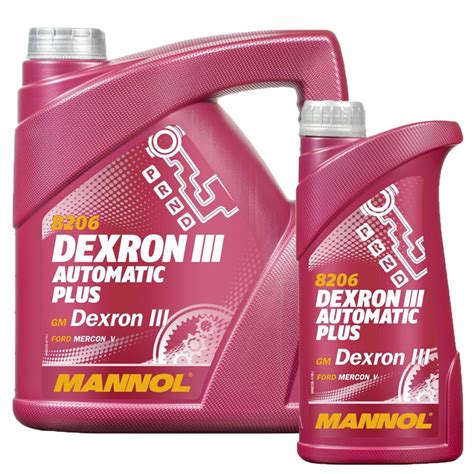 MANNOL ATF Öl Dexron III Automatik Getriebeöl Servoöl 5 Liter