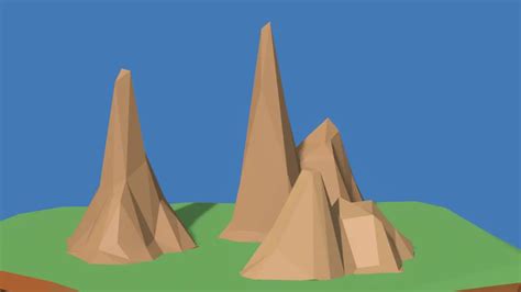 Make Low Poly Mountains in Blender – Usama Babar