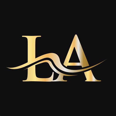 Letter LA Logo Design Monogram Business And Company Logotype 18833157 ...