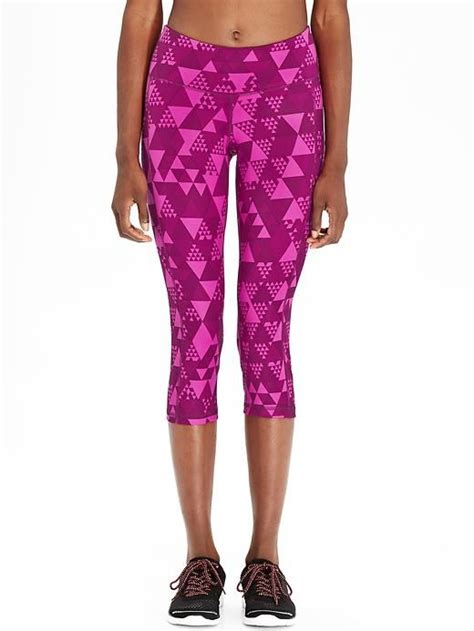 Patterned Compression Capris For Women