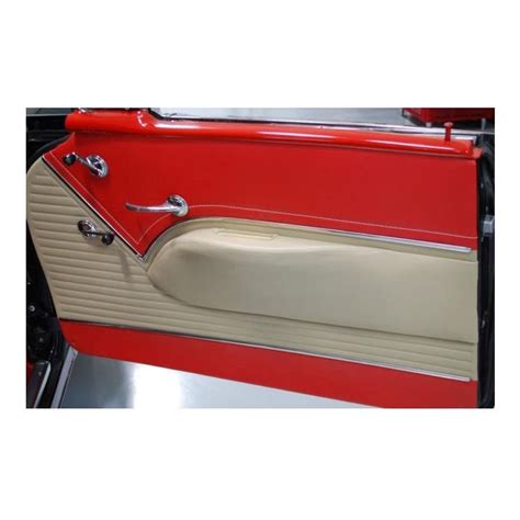 Chevy Preassembled Door Panels With Armrests Installed Belair 2 Door Hardtop 1955