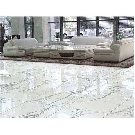 Ceramic White Polished Floor Tiles Thickness 5 10 Mm At Rs 550 Box In