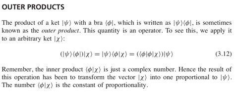 operator theory definition  outer product mathematics stack exchange