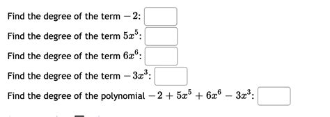 Solved Find The Degree Leading Coefficients And The