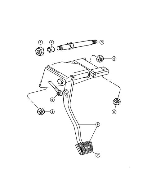 Dodge Ram Bushing Pedal Shaft Used For Clutch And Brake Pedal